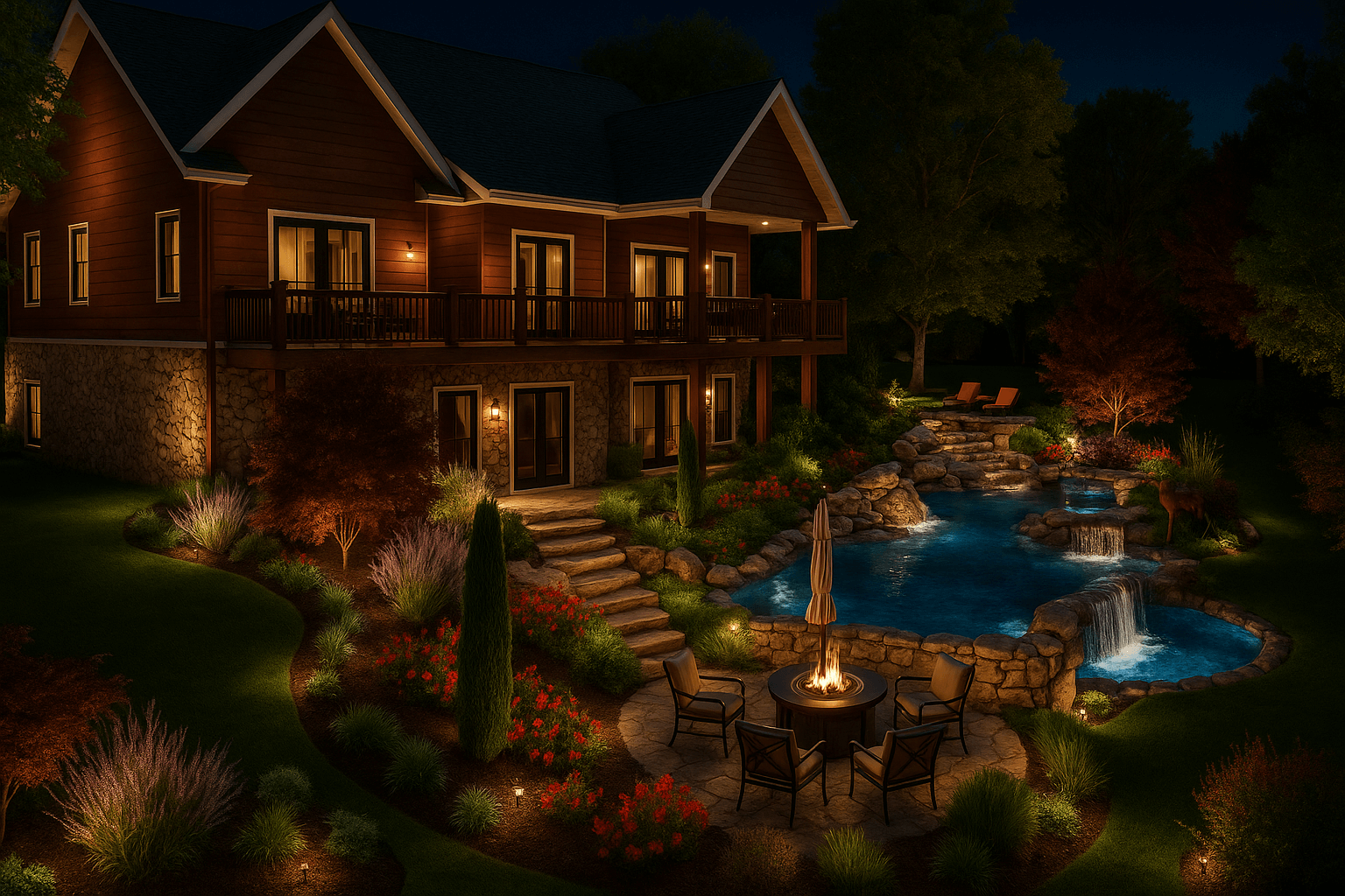 Contemporary Water Feature Pool