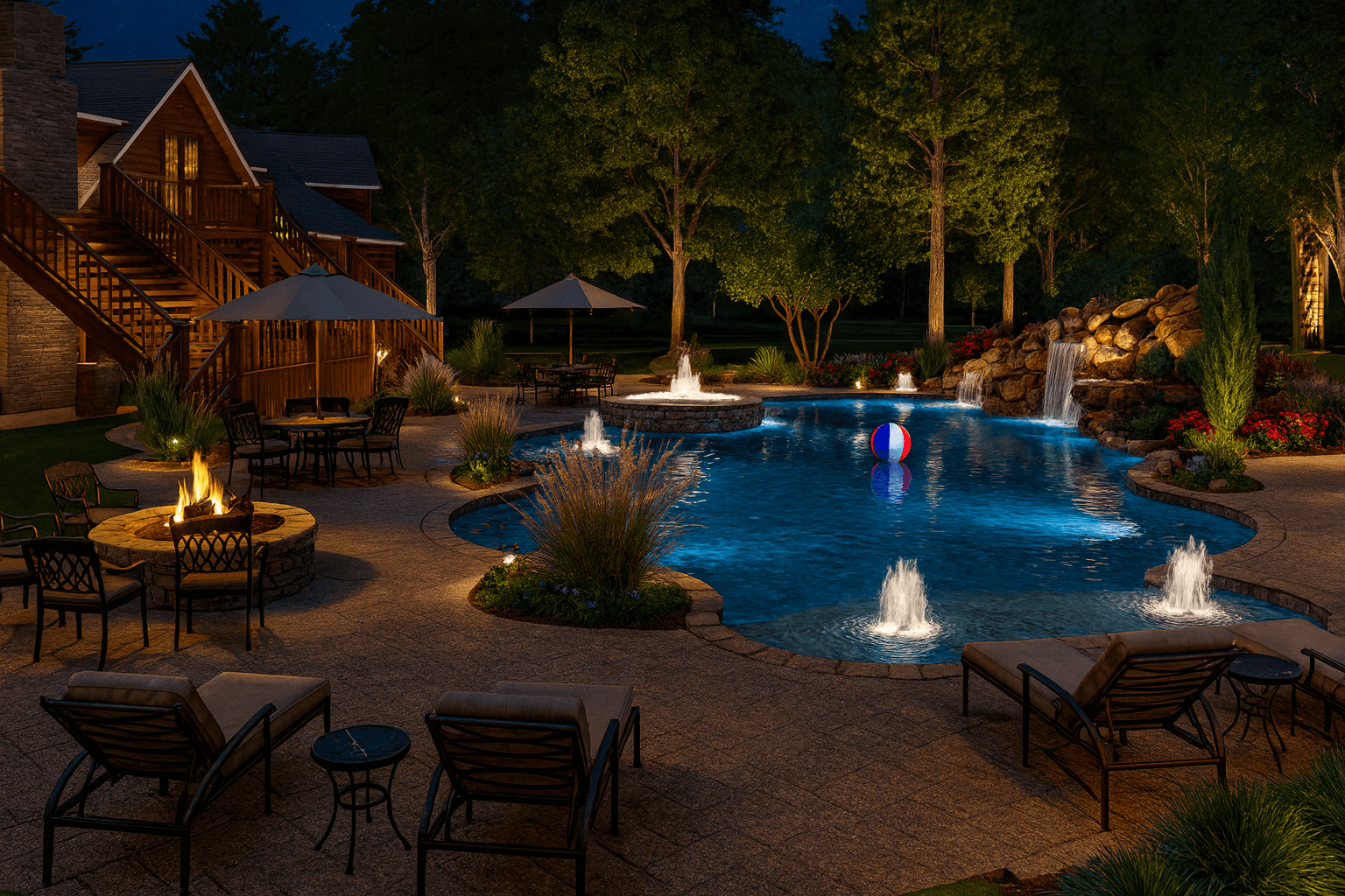 Dramatic Nighttime Paradise