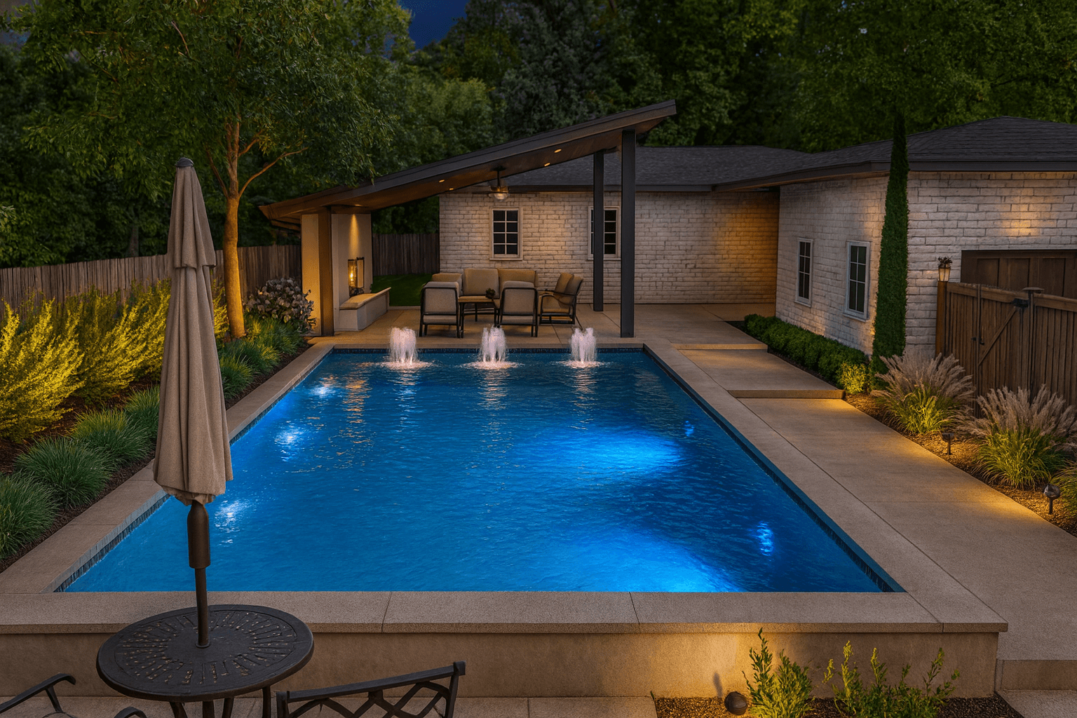Contemporary Fountain Pool