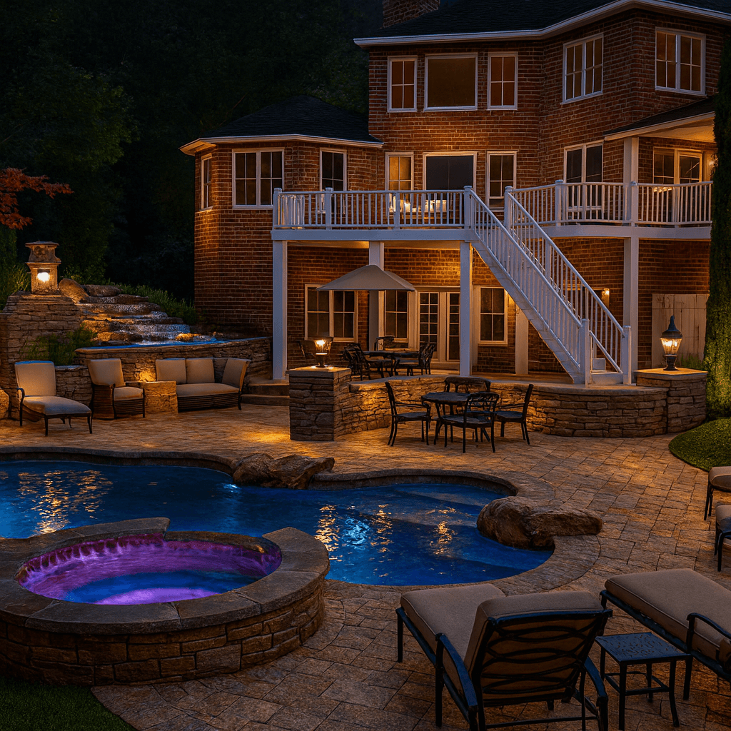 Classic Brick Estate Pool